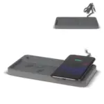 Limestone Desk organizer with wireless charger 5W - Hidalgo-werbeartikel Limestone Desk organizer with wireless charger 5W