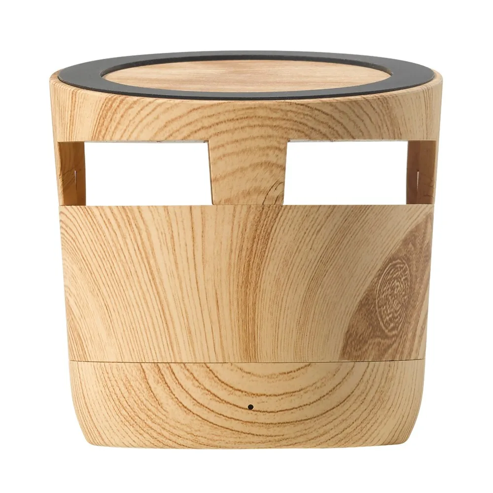 Houten look speaker 3W draadloos laadstation 5W productfoto 6 - Hidalgo-werbeartikel Houten look speaker 3W & draadloos laadstation 5W — productfoto 6