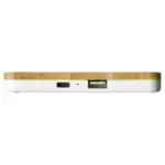 Draadloos oplaadstation bamboe 5W productfoto 2 - Hidalgo Draadloos oplaadstation bamboe 5W — productfoto 2