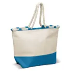 Draagtas canvas 380gm² lichtblauw - Katoenendraagtassen Draagtas canvas 380g/m², lichtblauw