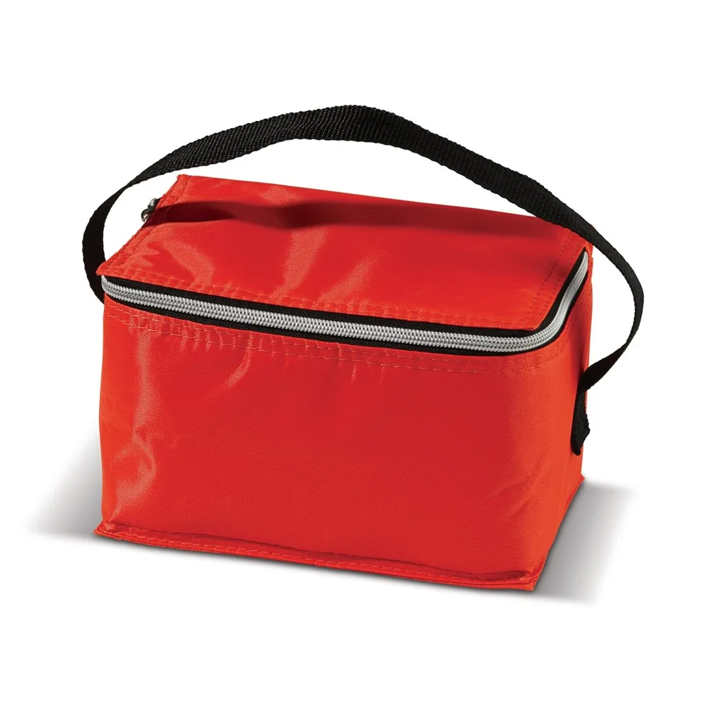 Koeltas met rits klein 20 x 125 x 13 cm rood - Hidalgo-werbeartikel Koeltas met rits klein 20 x 12.5 x 13 cm, rood
