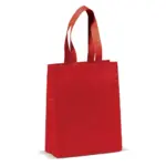 Draagtas gelamineerd non-woven klein 105g/m², rood