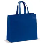 Draagtas gelamineerd non-woven groot 105g/m², donkerblauw