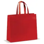 Draagtas gelamineerd non-woven groot 105g/m², rood