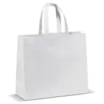 Draagtas gelamineerd non-woven groot 105g/m², wit
