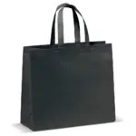 Draagtas gelamineerd non-woven groot 105g/m², zwart