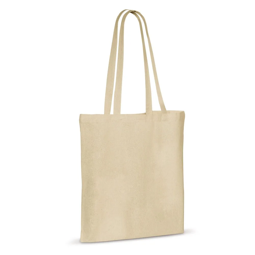 Schoudertas katoen OEKO-TEX® 140gm² 38x42cm productfoto 2 - Katoenendraagtassen Schoudertas katoen OEKO-TEX® 140g/m² 38x42cm — productfoto 2
