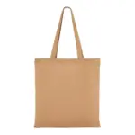 Schoudertas katoen OEKO-TEX® 140g/m² 38x42cm, cognac