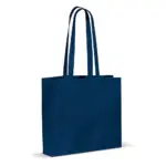 Schoudertas katoen OEKO-TEX® 140gm² 40x10x35cm donkerblauw - Katoenendraagtassen Schoudertas katoen OEKO-TEX® 140g/m² 40x10x35cm, donkerblauw