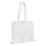 Schoudertas katoen OEKO-TEX® 140gm² 40x10x35cm wit - Katoenendraagtassen Schoudertas katoen OEKO-TEX® 140g/m² 40x10x35cm, wit