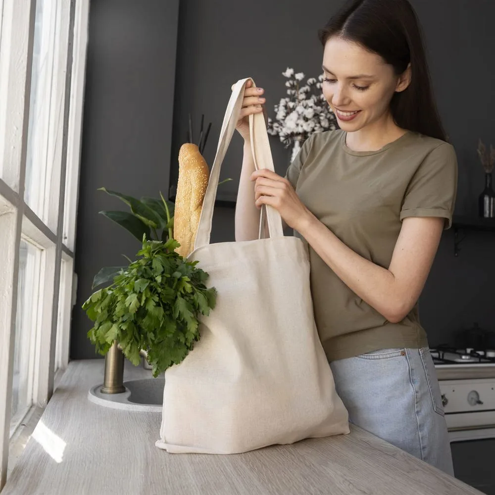 Boodschappentas canvas OEKO-TEX®280gm² 42x12x43cm productfoto 4 - Katoenendraagtassen Boodschappentas canvas OEKO-TEX®280g/m² 42x12x43cm — productfoto 4