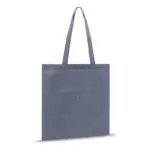 Schoudertas gerecycled katoen 140gm² 38x42cm blauw - Katoenendraagtassen Schoudertas gerecycled katoen 140g/m² 38x42cm, blauw