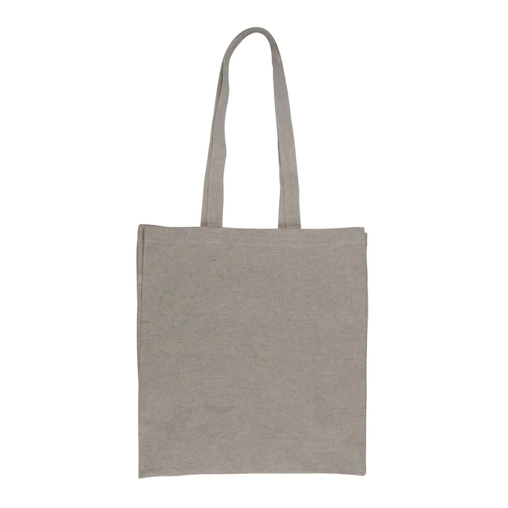 Schoudertas recycled katoen 140gm² 38x42x10cm productfoto 3 - Katoenendraagtassen Schoudertas recycled katoen 140g/m² 38x42x10cm — productfoto 3