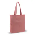 Schoudertas recycled katoen 140gm² 38x42x10cm rood - Katoenendraagtassen Schoudertas recycled katoen 140g/m² 38x42x10cm, rood