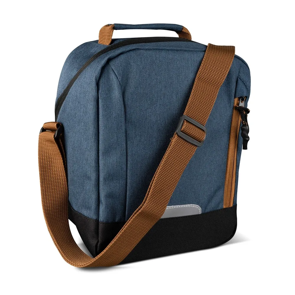 R-PET koeltas 8L donkerblauw - Hidalgo-werbeartikel R-PET koeltas 8L, donkerblauw