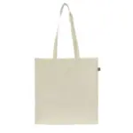 Fairtrade katoenen tas ecru lang 140g/m² 38x10x42cm — productfoto 3