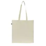 Fairtrade katoenen tas ecru lang 140g/m² 38x10x42cm — productfoto 4