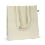 Fairtrade katoenen tas ecru lang 140g/m² 38x10x42cm — productfoto 5