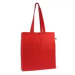 Fairtrade katoenen tas gekleurd lang 140g/m² 38x10x42cm — productfoto 2