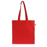Fairtrade katoenen tas gekleurd lang 140g/m² 38x10x42cm — productfoto 3