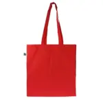 Fairtrade katoenen tas gekleurd lang 140g/m² 38x10x42cm — productfoto 4