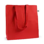 Fairtrade katoenen tas gekleurd lang 140g/m² 38x10x42cm — productfoto 5