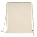 Fairtrade rugzakje ecru 140g/m² 35x45 cm — productfoto 3