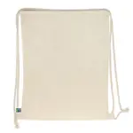 Fairtrade rugzakje ecru 140g/m² 35x45 cm — productfoto 4