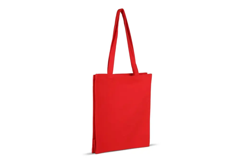 Schoudertas katoenen canvas OEKO-TEX® 280g/m² 32x13x40cm, rood — productfoto 2
