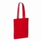 Draagtas gerecycled katoen 140gm² 38x42cm rood - Hidalgo-werbeartikel Draagtas gerecycled katoen 140g/m² 38x42cm, rood