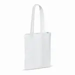 Draagtas gerecycled katoen 140gm² 38x42cm wit - Hidalgo-werbeartikel Draagtas gerecycled katoen 140g/m² 38x42cm, wit