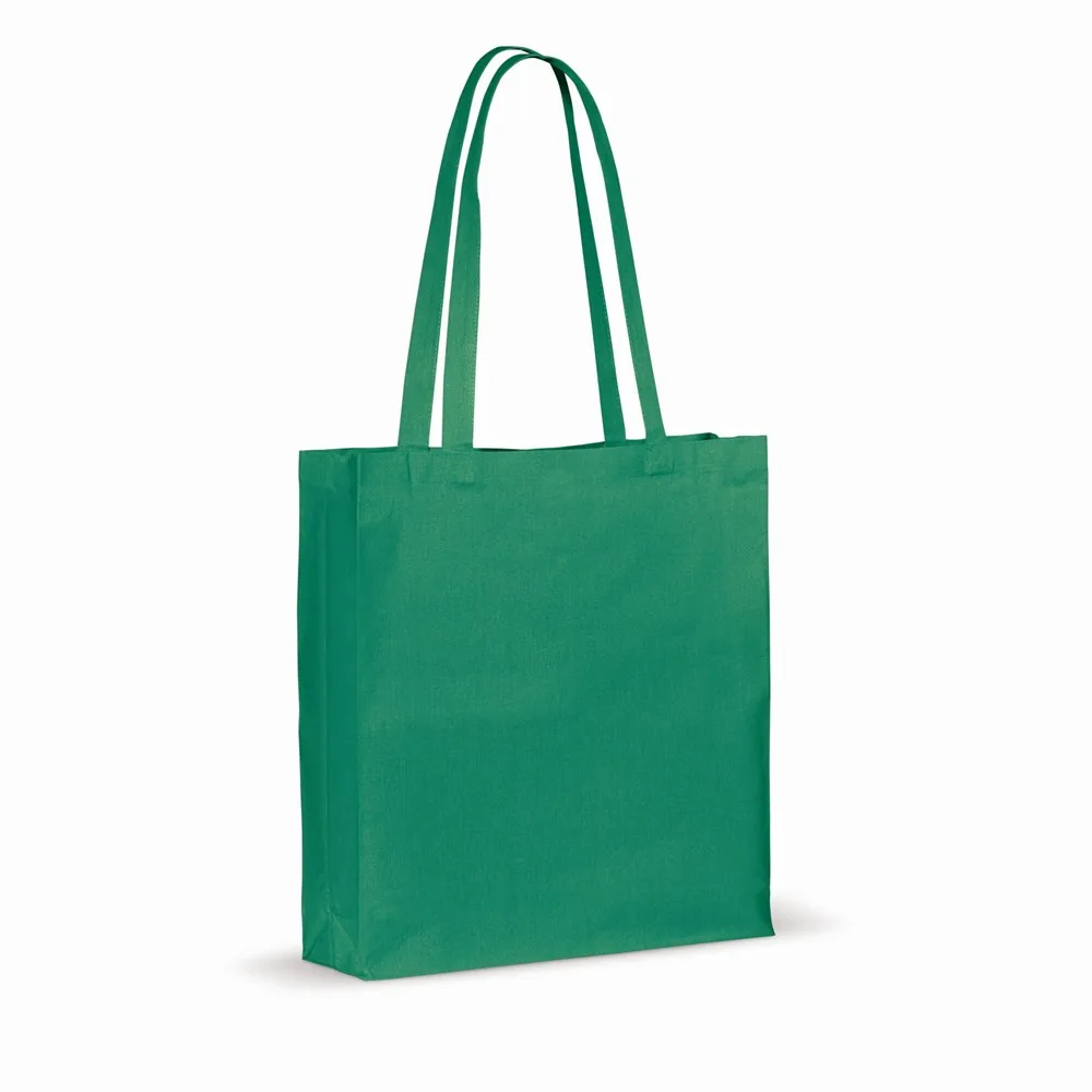 Draagtas gerecycled katoen met bodem 140gm² 38x10x42cm productfoto 2 - Katoenendraagtassen Draagtas gerecycled katoen met bodem 140g/m² 38x10x42cm — productfoto 2