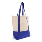 Draagtas OEKO-TEX® katoen 140g/m² 40x10x35cm, blauw