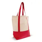 Draagtas OEKO-TEX® katoen 140g/m² 40x10x35cm, rood