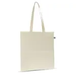 Fairtrade katoenen tas ecru lang 140g/m² 38x42cm — productfoto 2