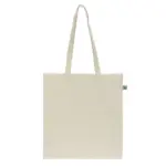 Fairtrade katoenen tas ecru lang 140g/m² 38x42cm — productfoto 3