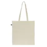 Fairtrade katoenen tas ecru lang 140g/m² 38x42cm — productfoto 4