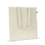 Fairtrade katoenen tas ecru lang 140g/m² 38x42cm — productfoto 5