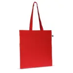 Fairtrade katoenen tas gekleurd lang 140g/m² 38x42cm — productfoto 2
