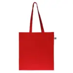 Fairtrade katoenen tas gekleurd lang 140g/m² 38x42cm — productfoto 3