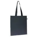Fairtrade katoenen tas gekleurd lang 140g/m² 38x42cm, donkerblauw