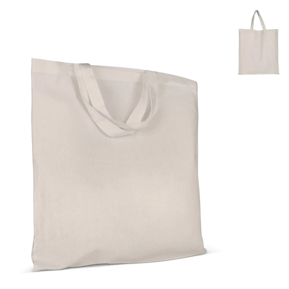 Schoudertas katoen OEKO-TEX® 140g/m² 38x42cm korte handgreep
