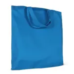 Schoudertas OEKO-TEX® gekleurd kort 140gm² 38x42 cm blauw - Hidalgo-werbeartikel Schoudertas OEKO-TEX® gekleurd kort 140g/m² 38x42 cm, blauw
