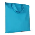 Schoudertas OEKO-TEX® gekleurd kort 140gm² 38x42 cm lichtblauw - Hidalgo-werbeartikel Schoudertas OEKO-TEX® gekleurd kort 140g/m² 38x42 cm, lichtblauw