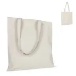 Schoudertas katoen ecru OEKO-TEX® lang 220g/m² 38x42 cm