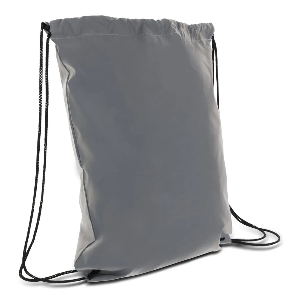Rugzak trekkoord reflecterend 30x40cm grijs - Hidalgo Rugzak trekkoord reflecterend 30x40cm, grijs