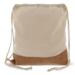 Trekkoord rugzak Kurk met katoenen koord 38x41cm — productfoto 4