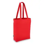 Fairtrade katoenen tas gekleurd lang 270g/m² 42x12x43cm — productfoto 2
