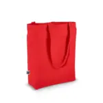Fairtrade katoenen tas gekleurd lang 270g/m² 42x12x43cm — productfoto 3