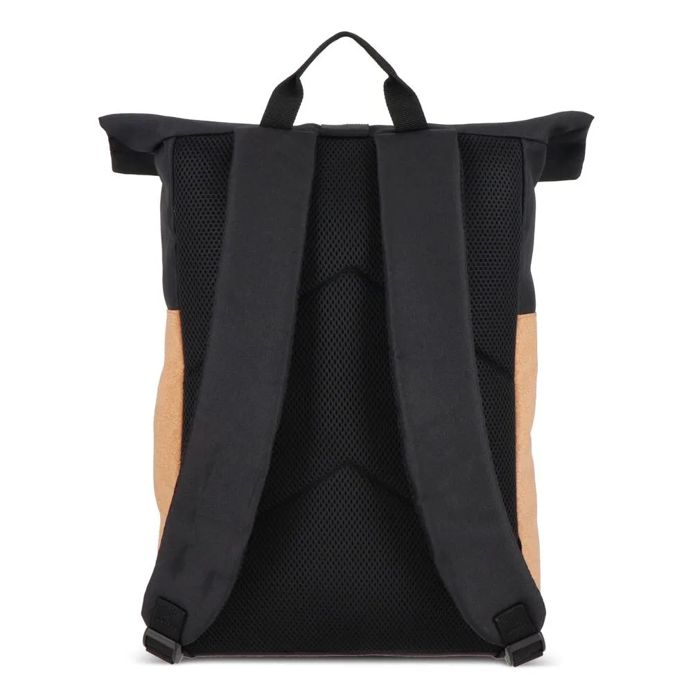 Rolltop rugzak kurk R-PET 18L productfoto 7 - Hidalgo-werbeartikel Rolltop rugzak kurk & R-PET 18L — productfoto 7